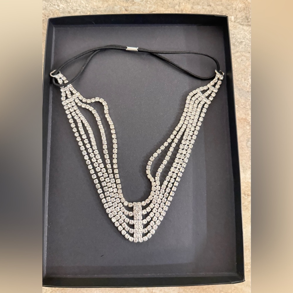 Rhinestone Statement Hair Accessory / Headpiece – Glam Crystal Design